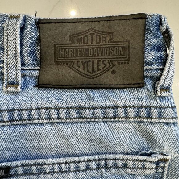 Harley Davidson Jeans Mens Grunge y2k 36x34 Vintage - Picture 6 of 7